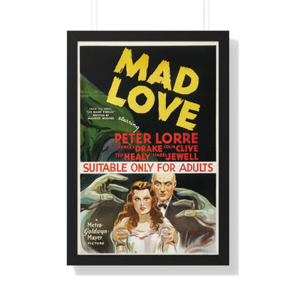 MAD LOVE 1935 - Framed Movie Poster-20" x 30"-The Sticker Space