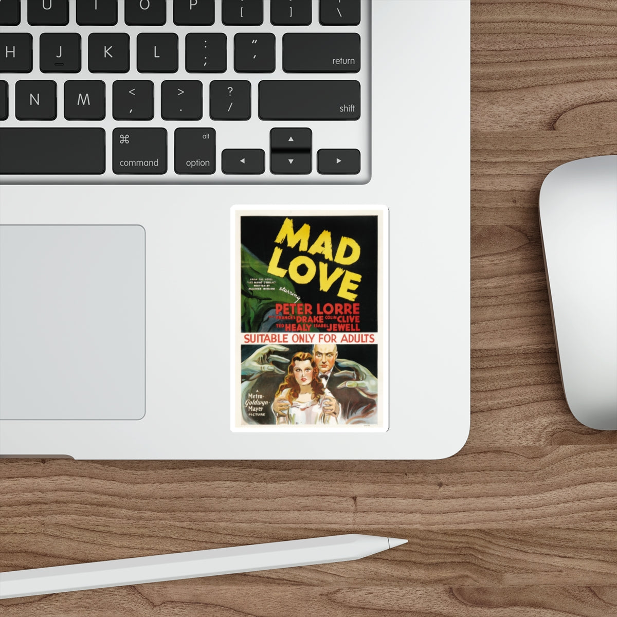 MAD LOVE 1935 Movie Poster STICKER Vinyl Die-Cut Decal-The Sticker Space