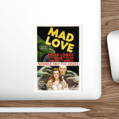 MAD LOVE 1935 Movie Poster STICKER Vinyl Die-Cut Decal-The Sticker Space