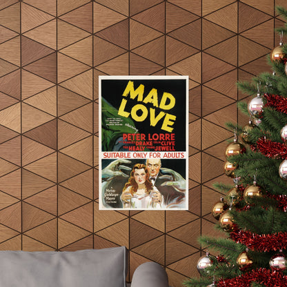 MAD LOVE 1935 - Paper Movie Poster-The Sticker Space