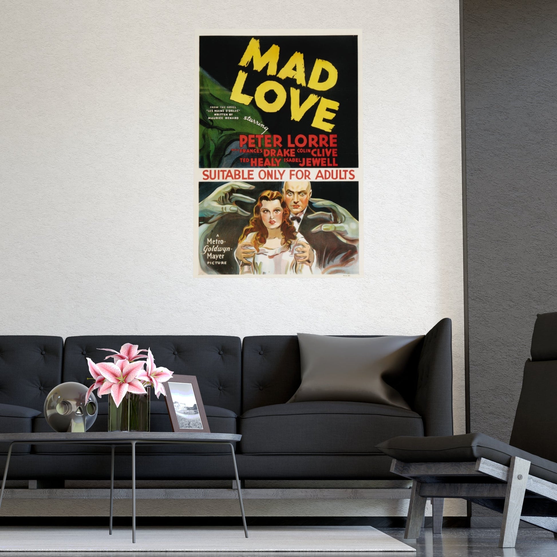 MAD LOVE 1935 - Paper Movie Poster-The Sticker Space