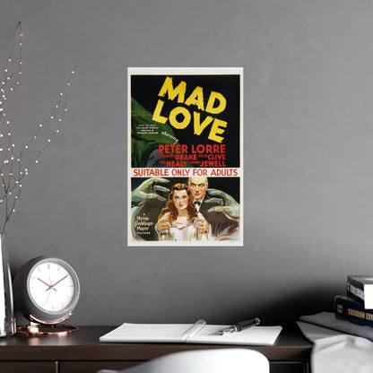 MAD LOVE 1935 - Paper Movie Poster-The Sticker Space