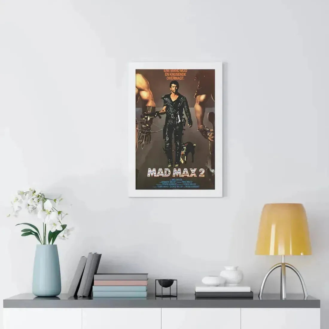 MAD MAX 2 (DANISH) 1981 - Framed Movie Poster - The Sticker Space