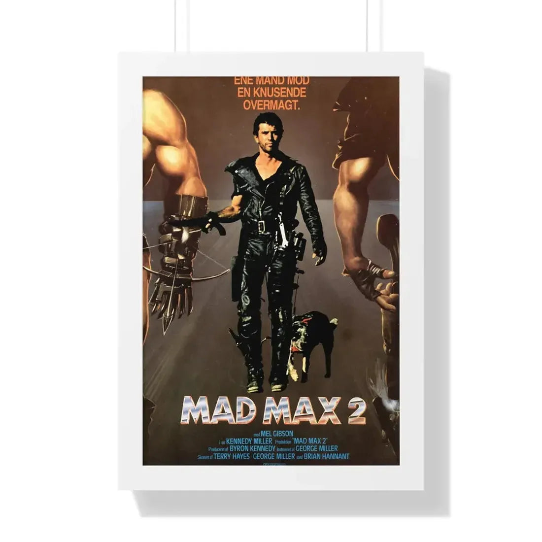 MAD MAX 2 (DANISH) 1981 - Framed Movie Poster - The Sticker Space