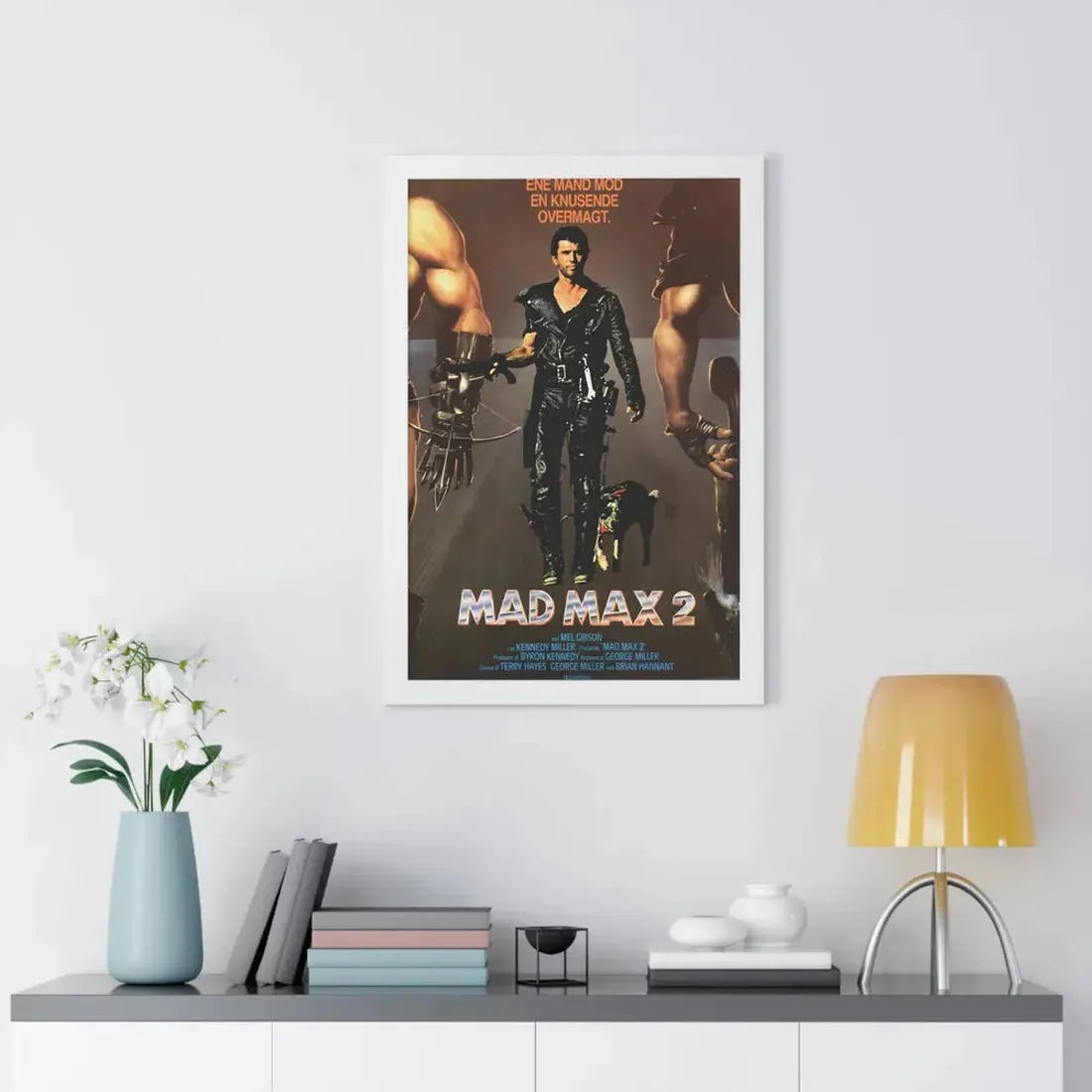 MAD MAX 2 (DANISH) 1981 - Framed Movie Poster - The Sticker Space