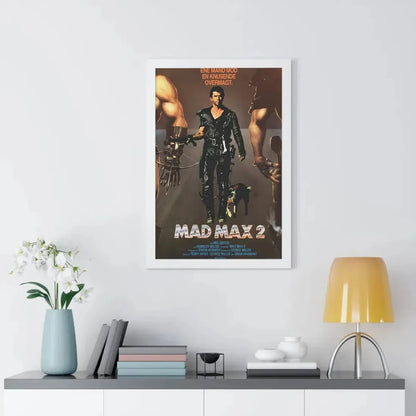 MAD MAX 2 (DANISH) 1981 - Framed Movie Poster - The Sticker Space
