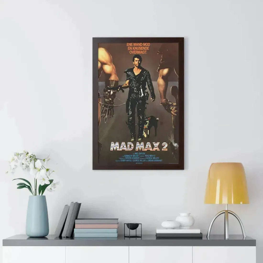 MAD MAX 2 (DANISH) 1981 - Framed Movie Poster - The Sticker Space