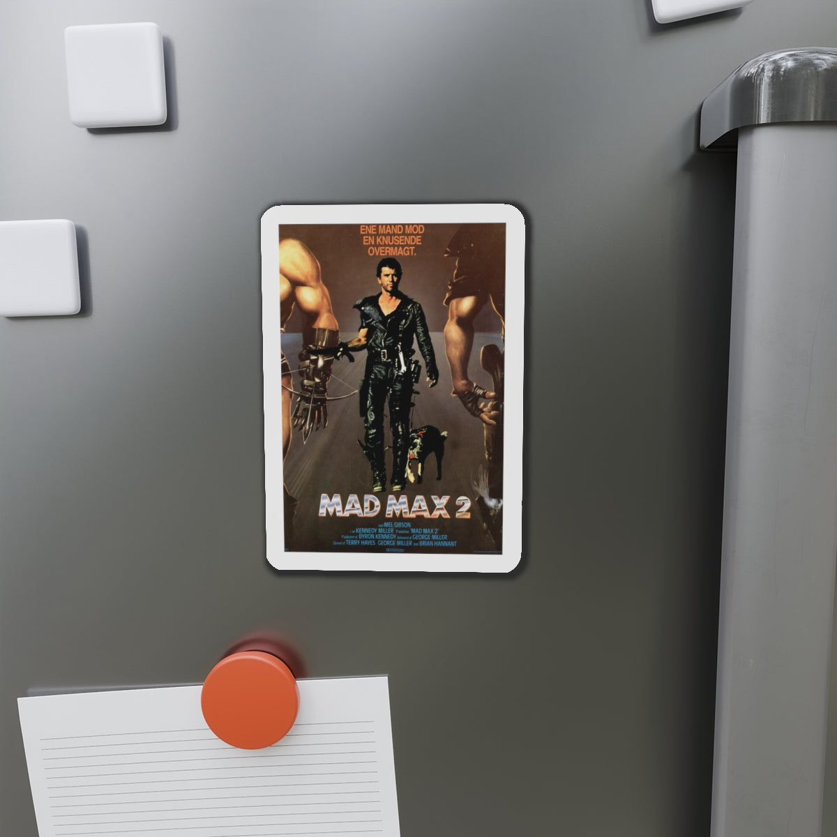 MAD MAX 2 (DANISH) 1981 Movie Poster - Refrigerator Magnet-The Sticker Space