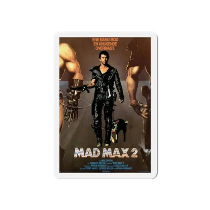 MAD MAX 2 (DANISH) 1981 Movie Poster - Refrigerator Magnet 3 Inch Die-Cut - The Sticker Space