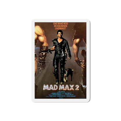 MAD MAX 2 (DANISH) 1981 Movie Poster - Refrigerator Magnet-4" x 4"-The Sticker Space