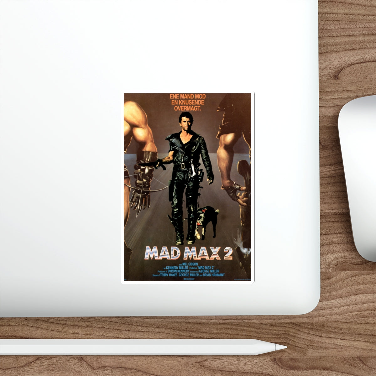 MAD MAX 2 (DANISH) 1981 Movie Poster STICKER Vinyl Die-Cut Decal-The Sticker Space