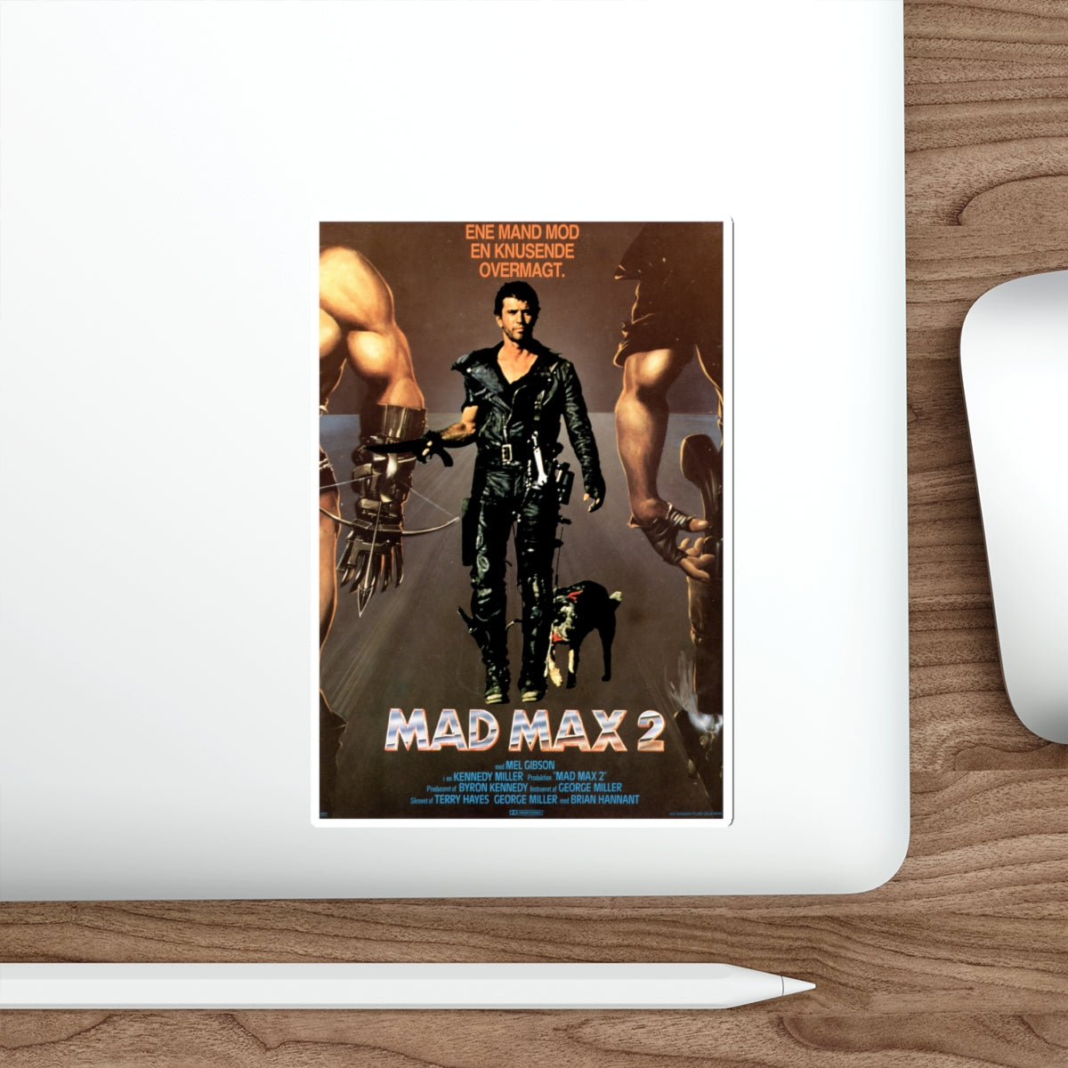 MAD MAX 2 (DANISH) 1981 Movie Poster STICKER Vinyl Die-Cut Decal-The Sticker Space