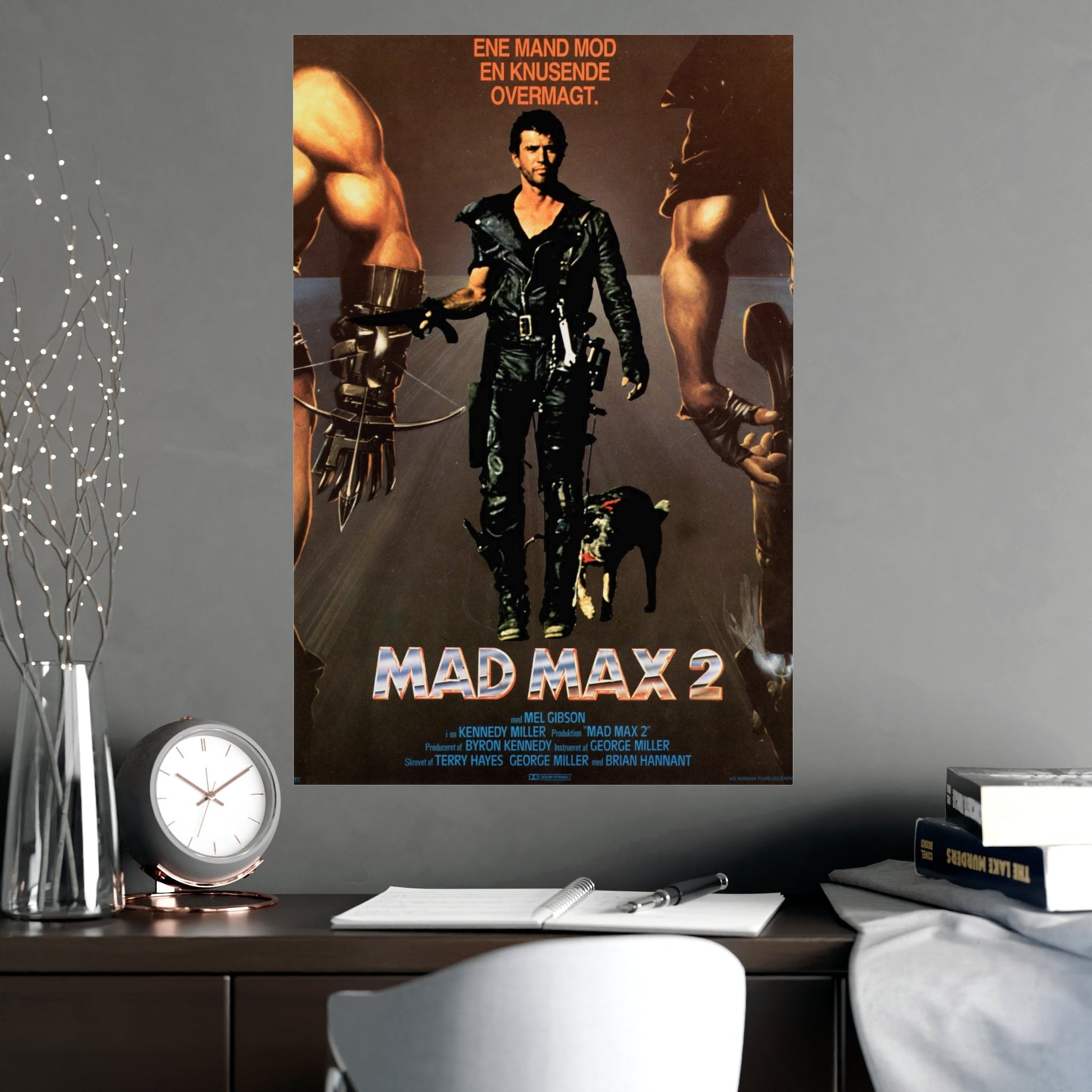 MAD MAX 2 (DANISH) 1981 - Paper Movie Poster-The Sticker Space