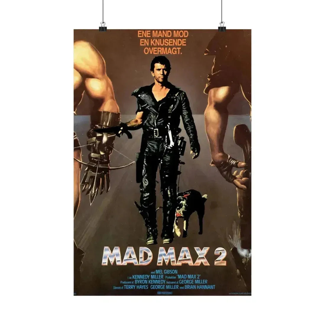 MAD MAX 2 (DANISH) 1981 - Paper Movie Poster 16″ x 24″ Matte - The Sticker Space
