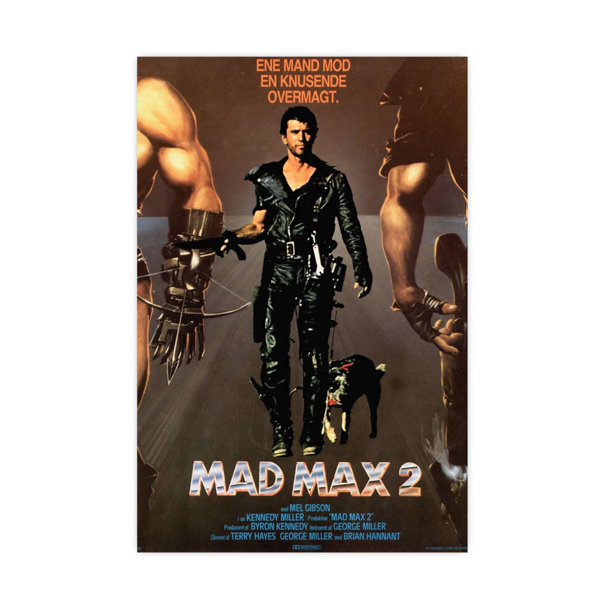 MAD MAX 2 (DANISH) 1981 - Paper Movie Poster-16″ x 24″ (Vertical)-The Sticker Space
