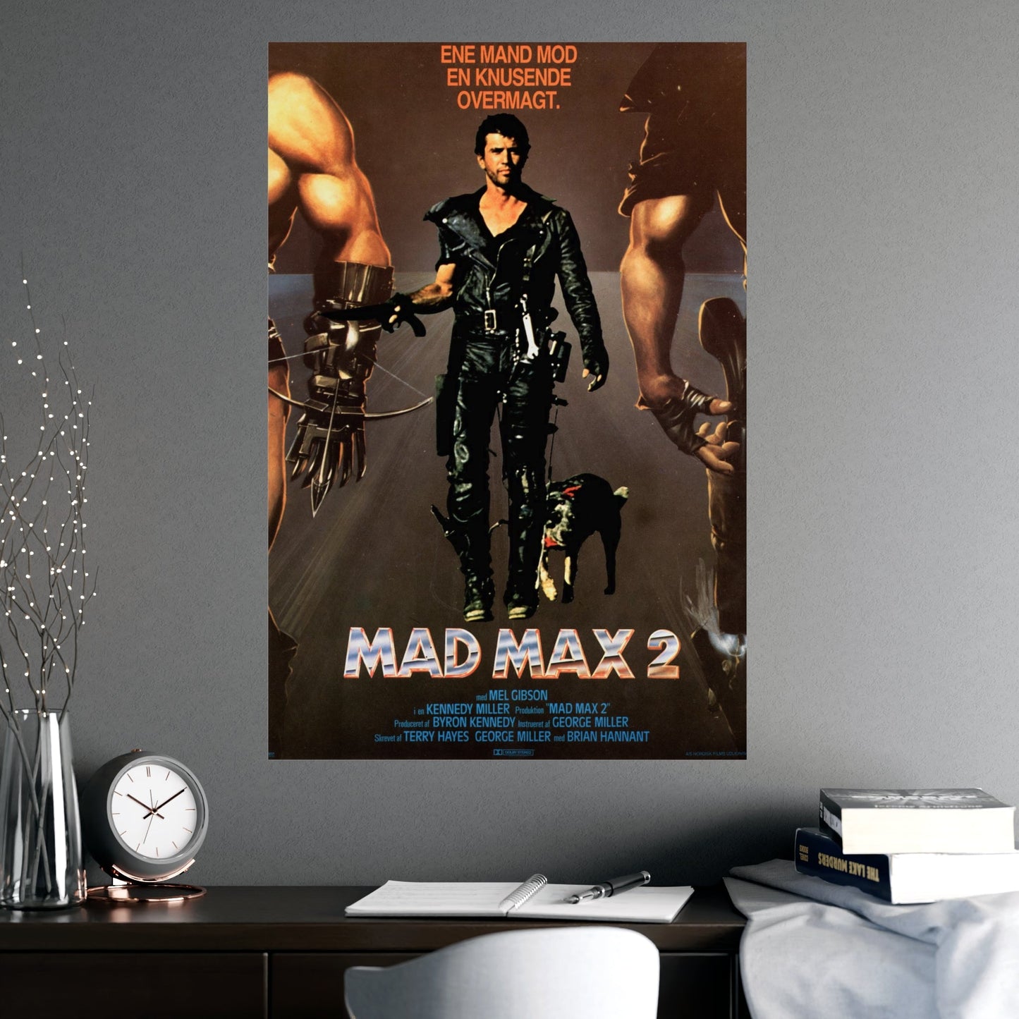 MAD MAX 2 (DANISH) 1981 - Paper Movie Poster-The Sticker Space