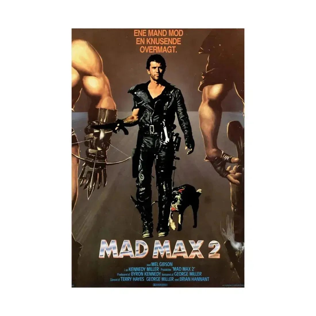 MAD MAX 2 (DANISH) 1981 - Paper Movie Poster - The Sticker Space