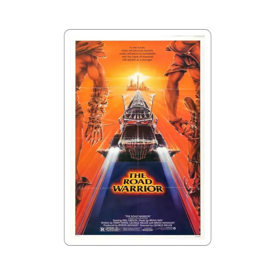 Mad Max 2 The Road Warrior 1981 Movie Poster STICKER Vinyl Die-Cut Decal 6 Inch - The Sticker Space
