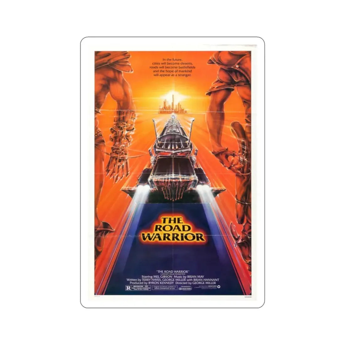 Mad Max 2 The Road Warrior 1981 Movie Poster STICKER Vinyl Die-Cut Decal - The Sticker Space