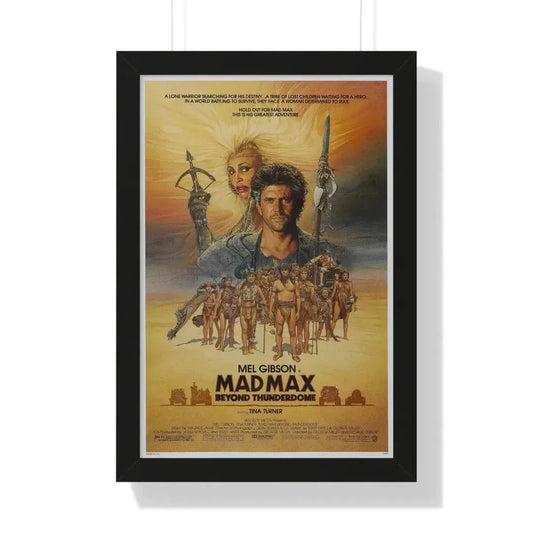 MAD MAX BEYOND THUNDERDOME 1985 - Framed Movie Poster 16″ x 24″ Black - The Sticker Space