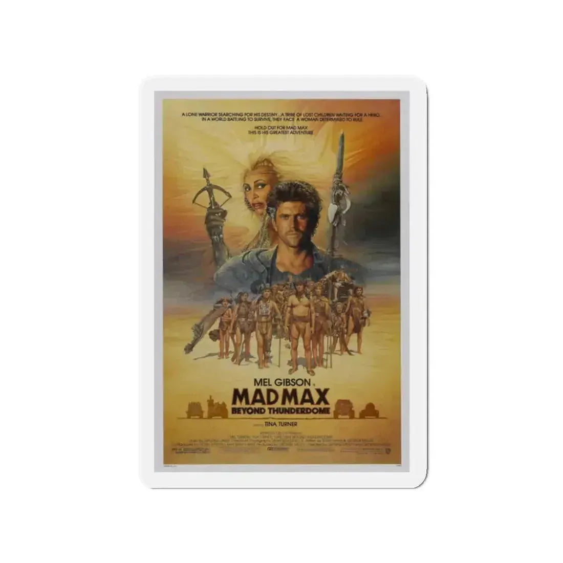 MAD MAX BEYOND THUNDERDOME 1985 Movie Poster - Refrigerator Magnet 2 Inch Die-Cut - The Sticker Space