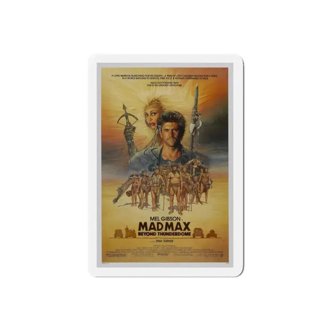 MAD MAX BEYOND THUNDERDOME 1985 Movie Poster - Refrigerator Magnet 5 Inch Die-Cut - The Sticker Space