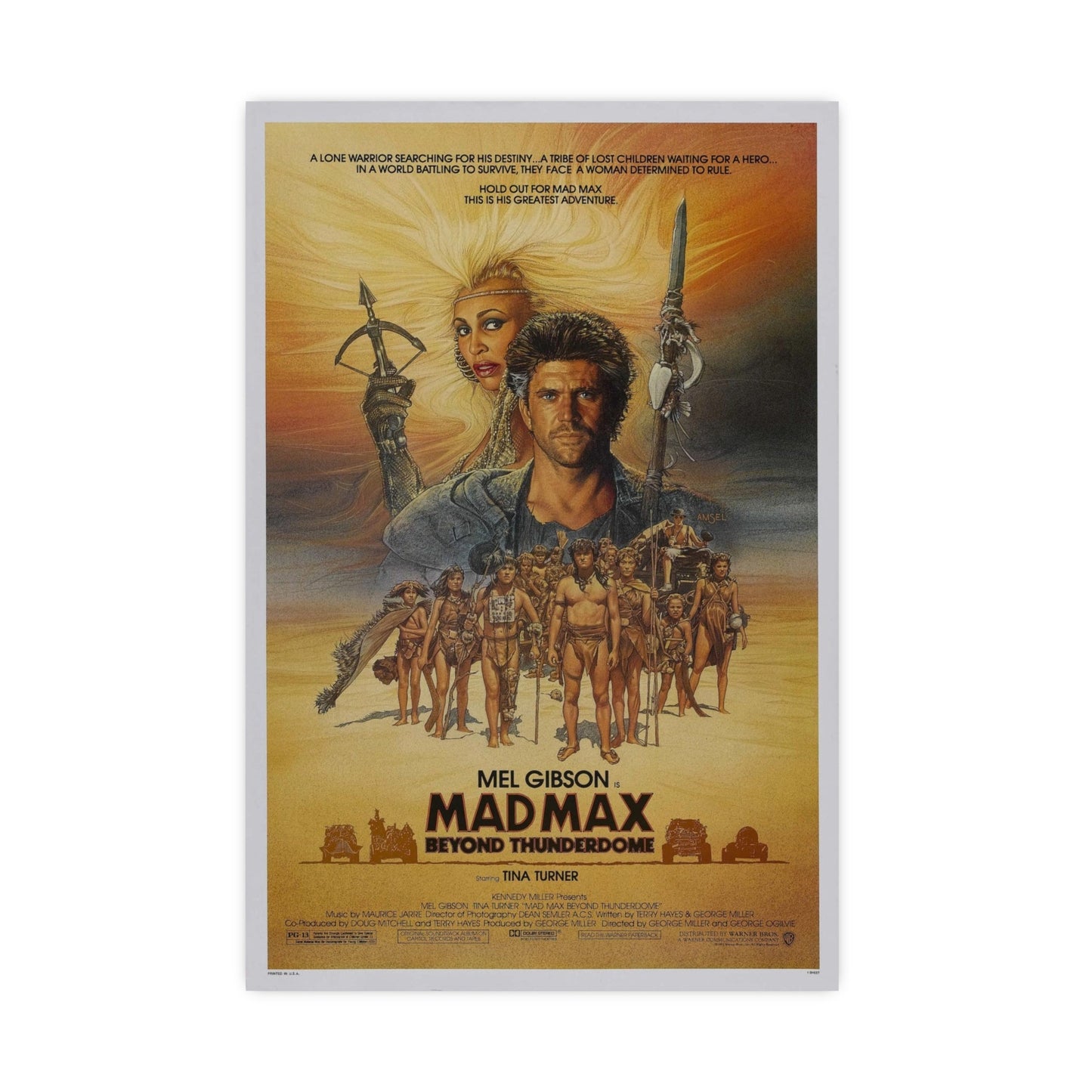 MAD MAX BEYOND THUNDERDOME 1985 - Paper Movie Poster-16″ x 24″ (Vertical)-The Sticker Space