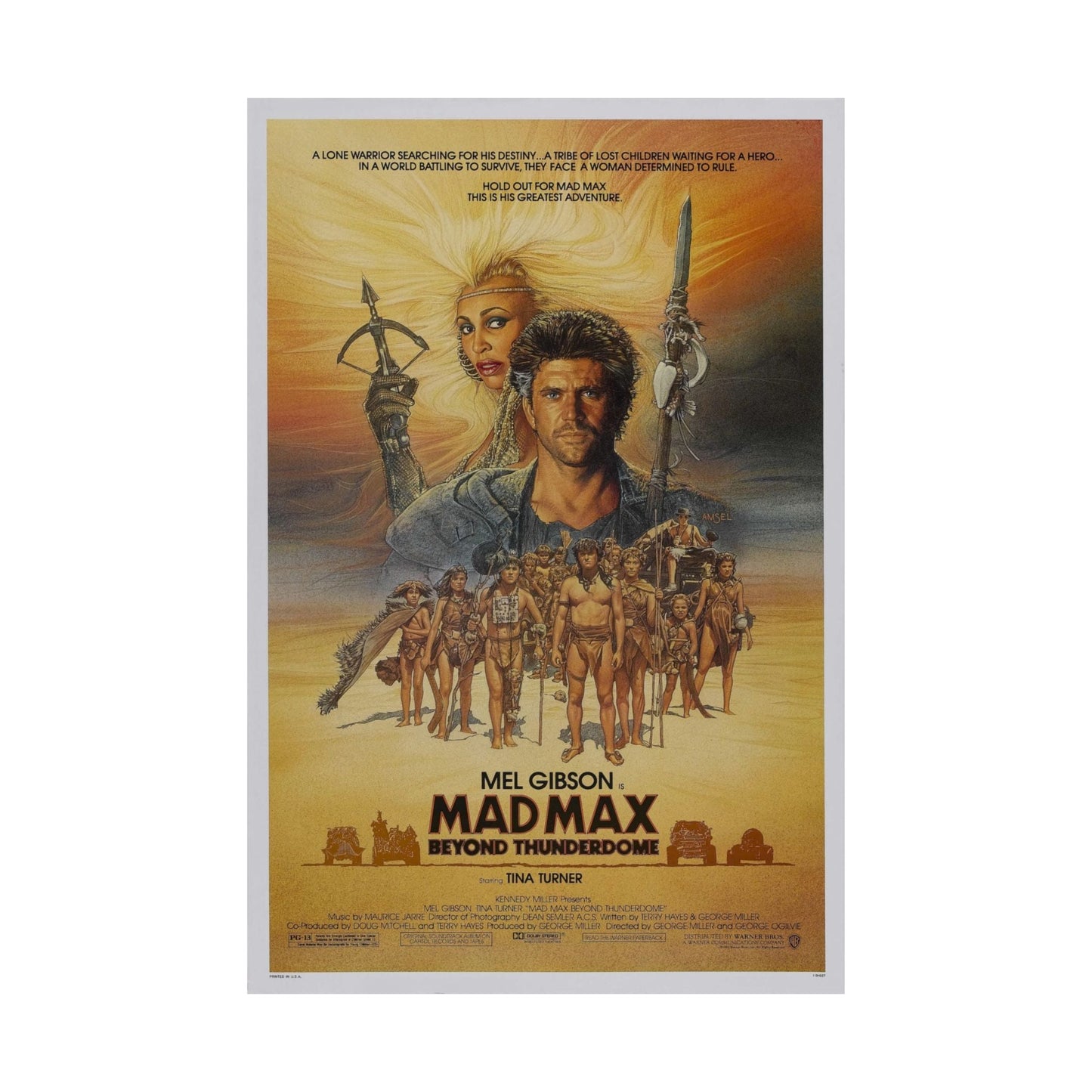 MAD MAX BEYOND THUNDERDOME 1985 - Paper Movie Poster-The Sticker Space