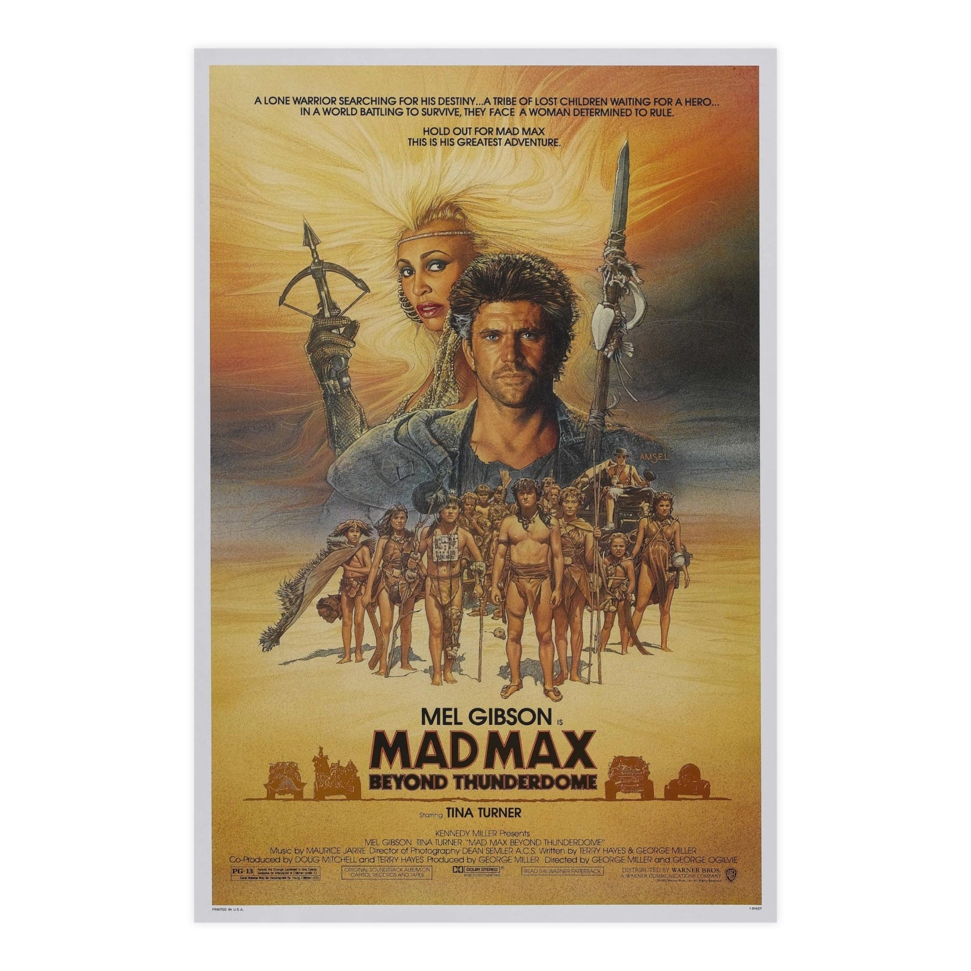 MAD MAX BEYOND THUNDERDOME 1985 - Paper Movie Poster-24″ x 36″ (Vertical)-The Sticker Space