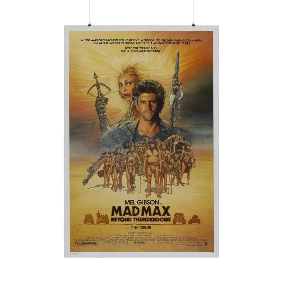 MAD MAX BEYOND THUNDERDOME 1985 - Paper Movie Poster 36" x 54" Matte - The Sticker Space