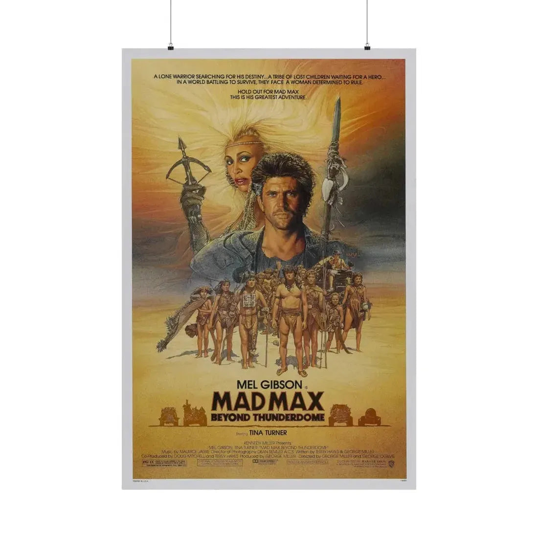 MAD MAX BEYOND THUNDERDOME 1985 - Paper Movie Poster - The Sticker Space