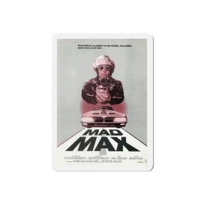 MAD MAX (DANISH) 1979 Movie Poster - Refrigerator Magnet 5 Inch Die-Cut - The Sticker Space