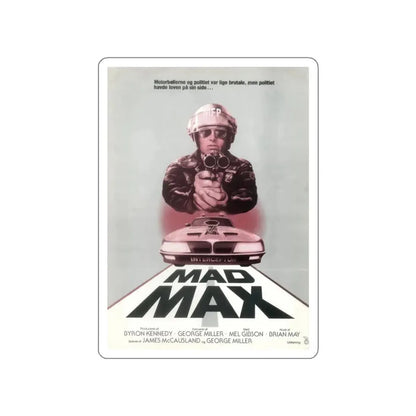 MAD MAX (DANISH) 1979 Movie Poster STICKER Vinyl Die-Cut Decal 3 Inch - The Sticker Space