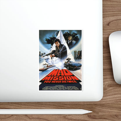 MAD MISSION 4 1986 Movie Poster STICKER Vinyl Die-Cut Decal-The Sticker Space