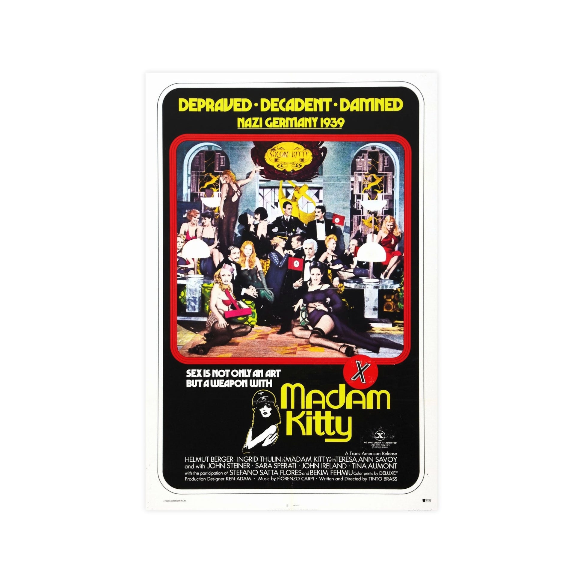 MADAM KITTY (SALON KITTY) 1976 - Paper Movie Poster-12″ x 18″ (Vertical)-The Sticker Space