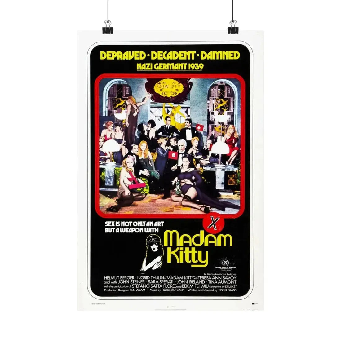 MADAM KITTY (SALON KITTY) 1976 - Paper Movie Poster - The Sticker Space