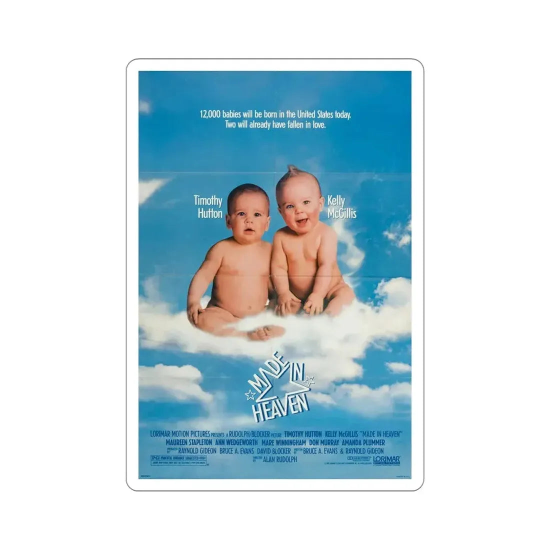Made in Heaven 1987 Movie Poster STICKER Vinyl Die-Cut Decal 5 Inch - The Sticker Space