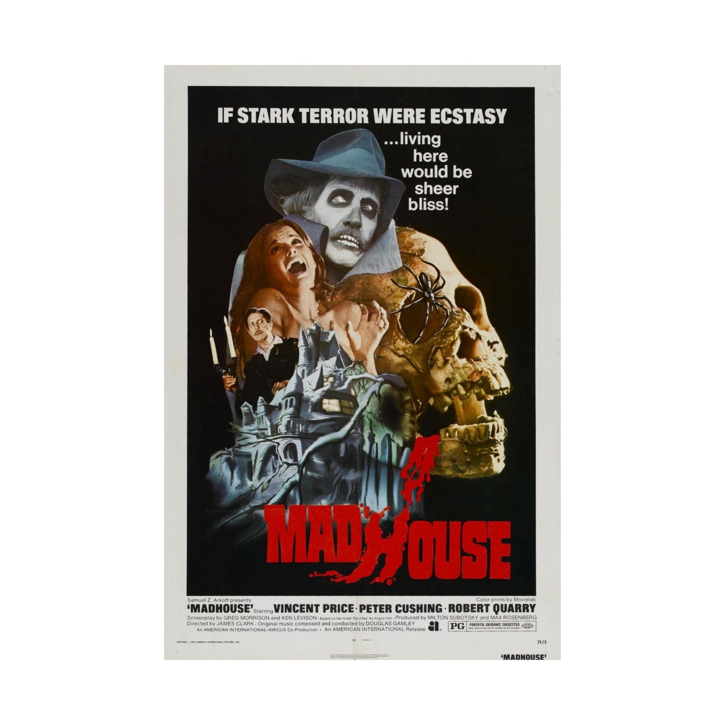 MADHOUSE 1974 - Paper Movie Poster-The Sticker Space