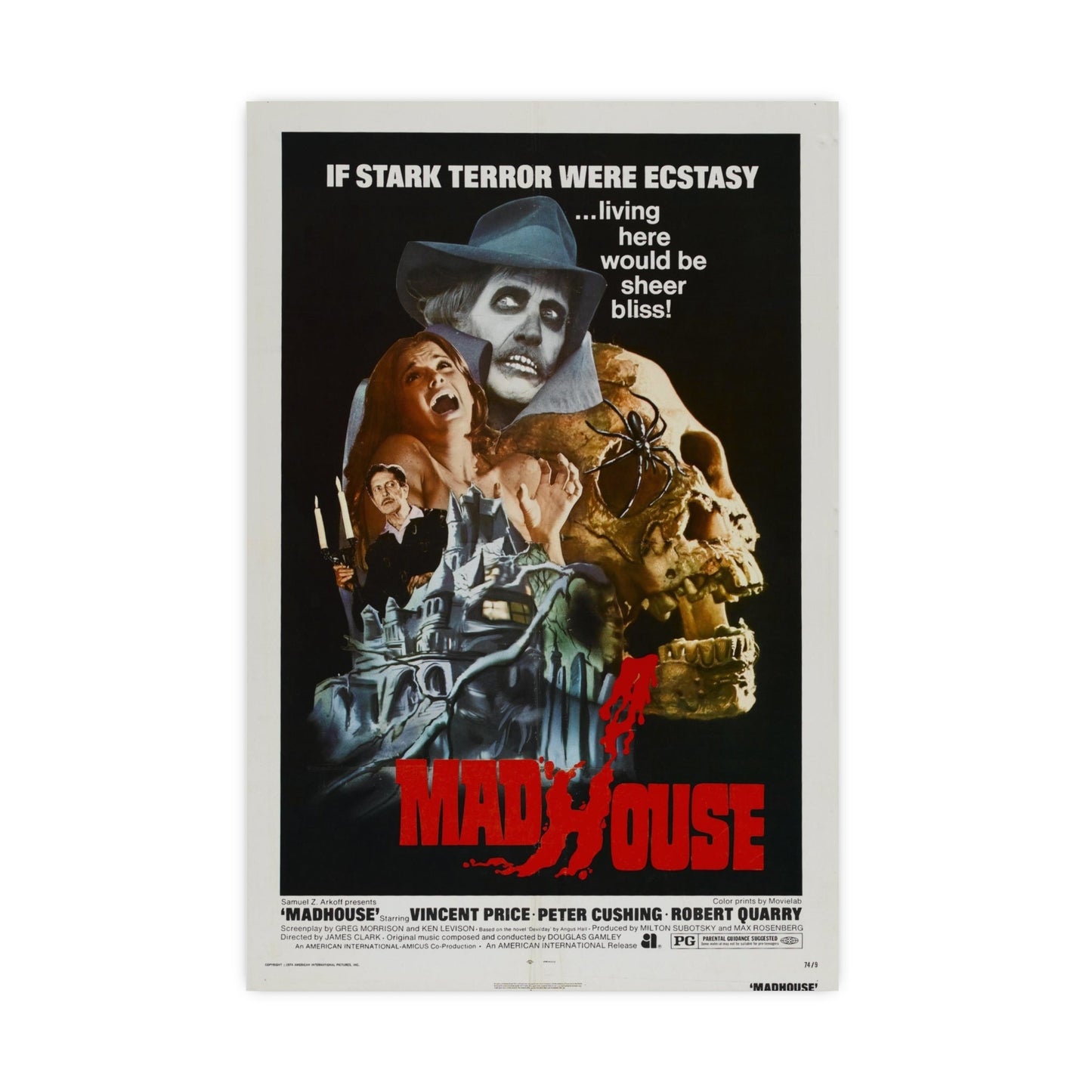 MADHOUSE 1974 - Paper Movie Poster-20″ x 30″ (Vertical)-The Sticker Space