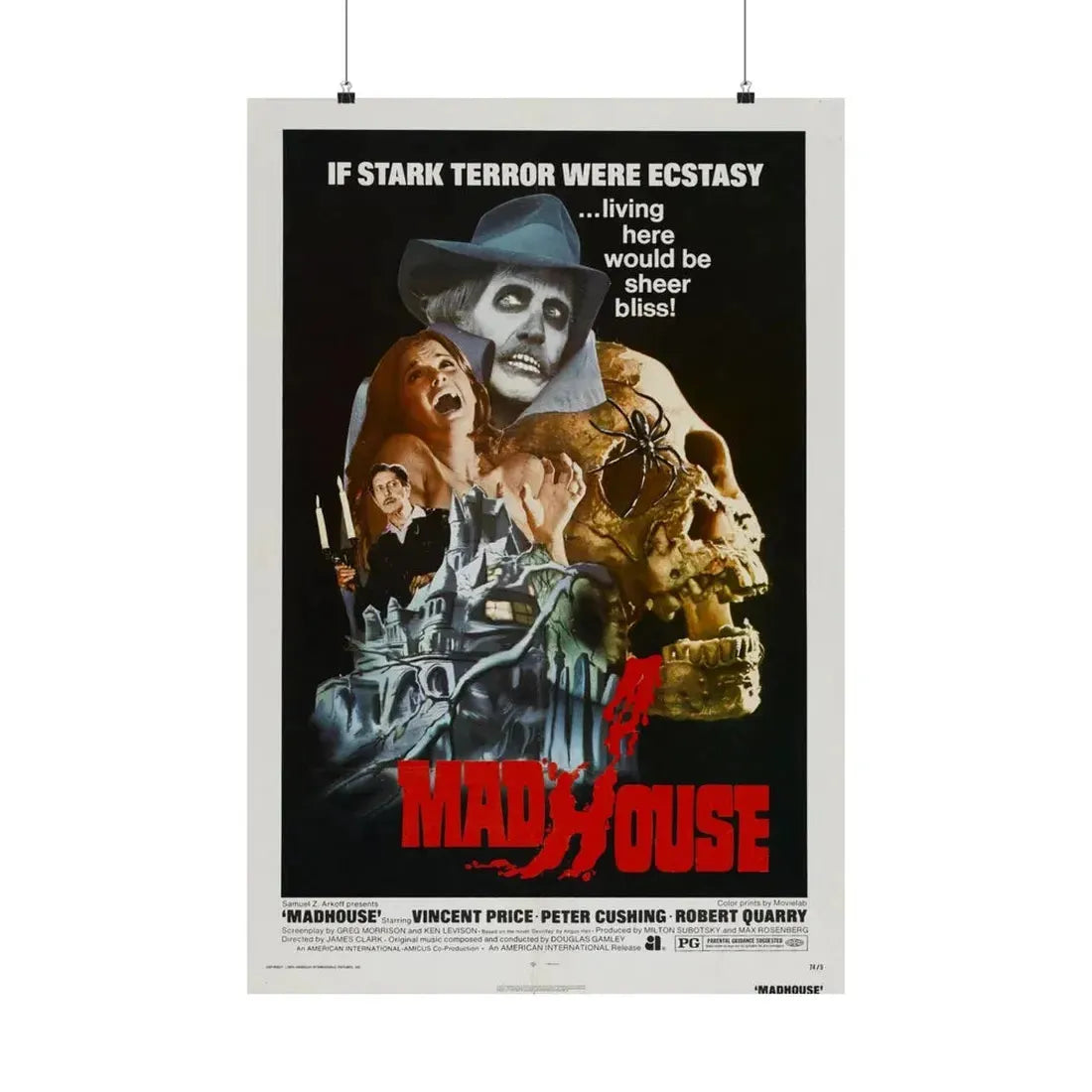 MADHOUSE 1974 - Paper Movie Poster - The Sticker Space