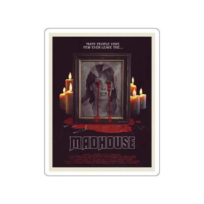 MADHOUSE (2) 1974 Movie Poster STICKER Vinyl Die-Cut Decal 2 Inch - The Sticker Space