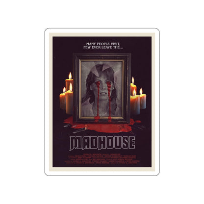 MADHOUSE (2) 1974 Movie Poster STICKER Vinyl Die-Cut Decal-4 Inch-The Sticker Space