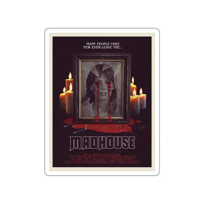 MADHOUSE (2) 1974 Movie Poster STICKER Vinyl Die-Cut Decal 4 Inch - The Sticker Space