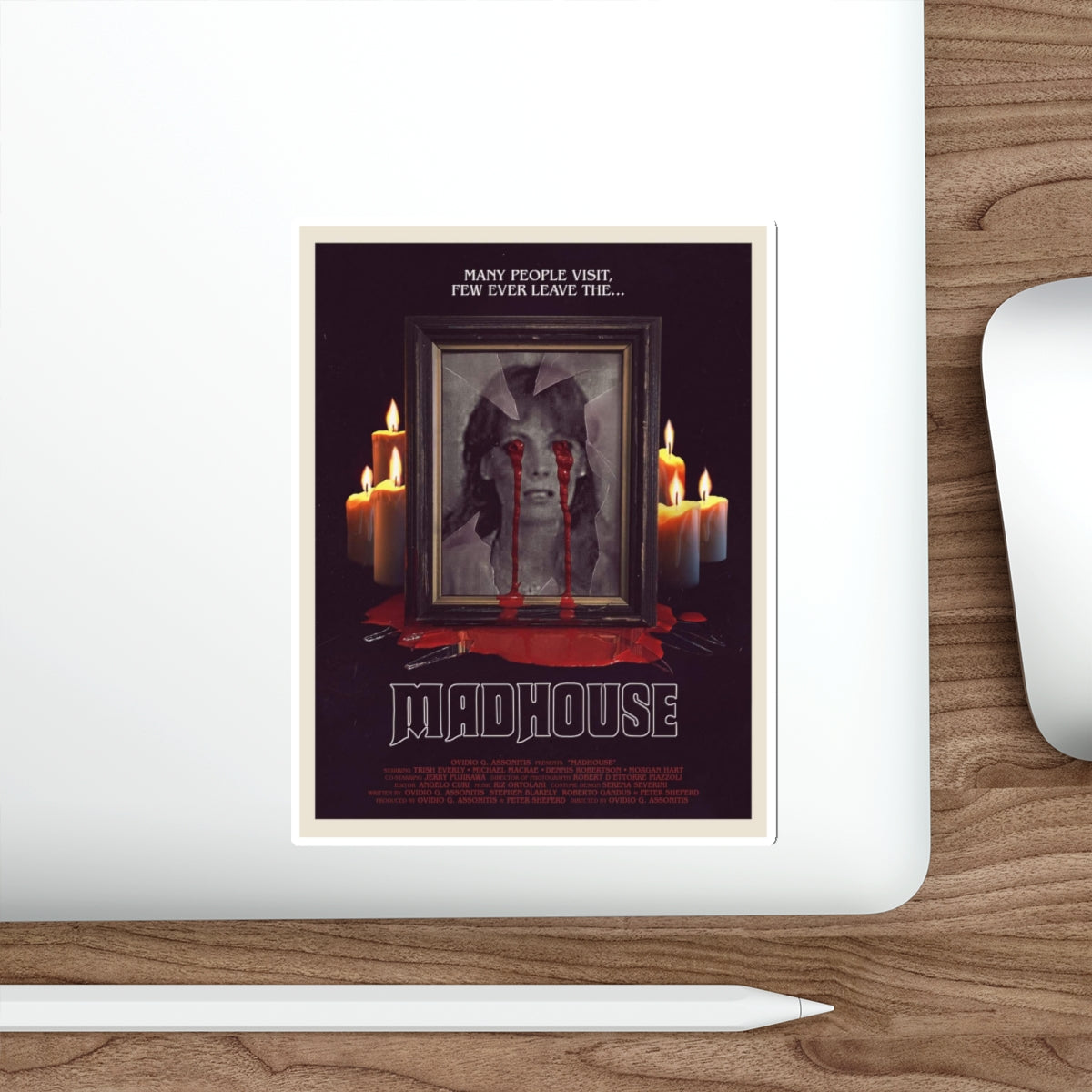 MADHOUSE (2) 1974 Movie Poster STICKER Vinyl Die-Cut Decal-The Sticker Space