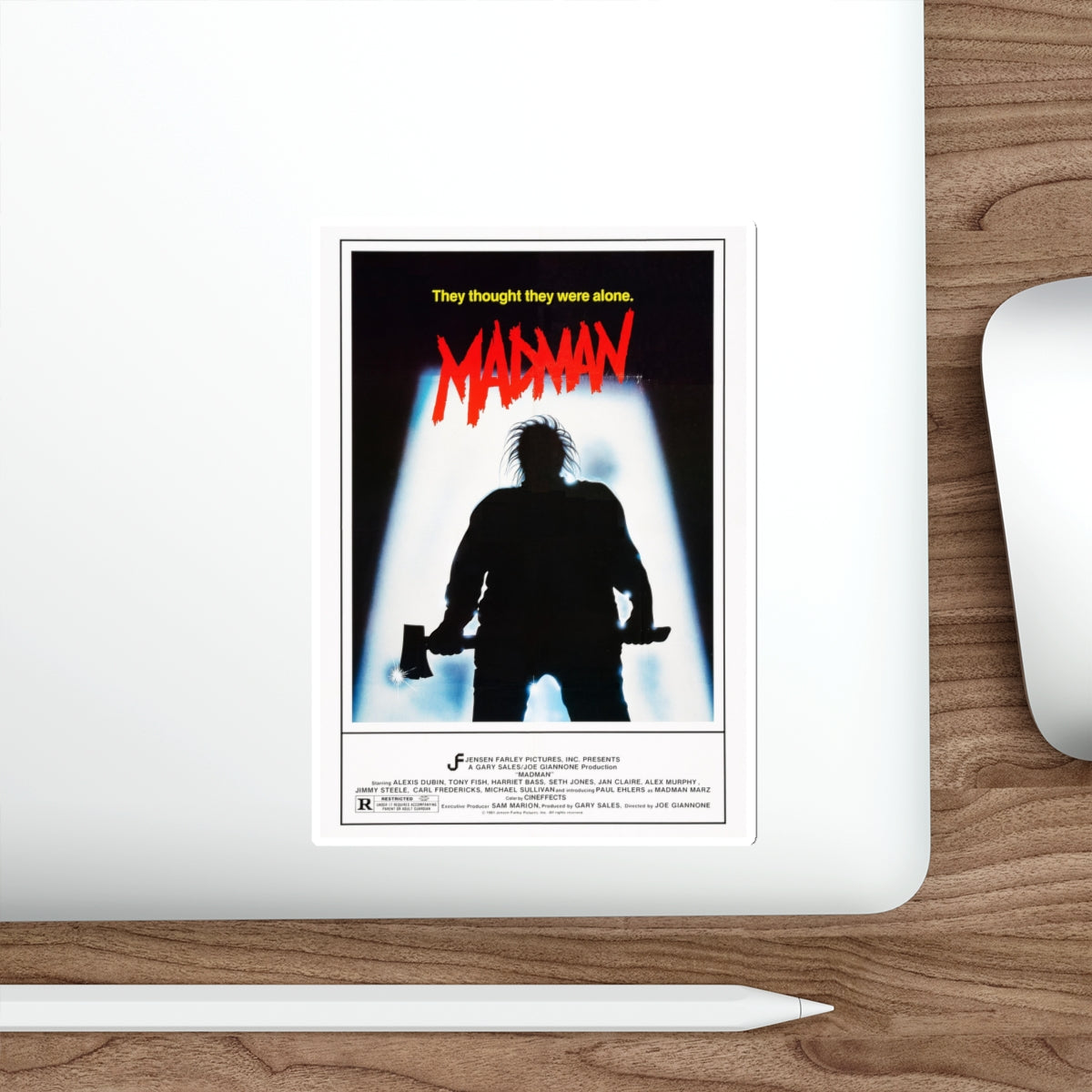 MADMAN 1981 Movie Poster STICKER Vinyl Die-Cut Decal-The Sticker Space