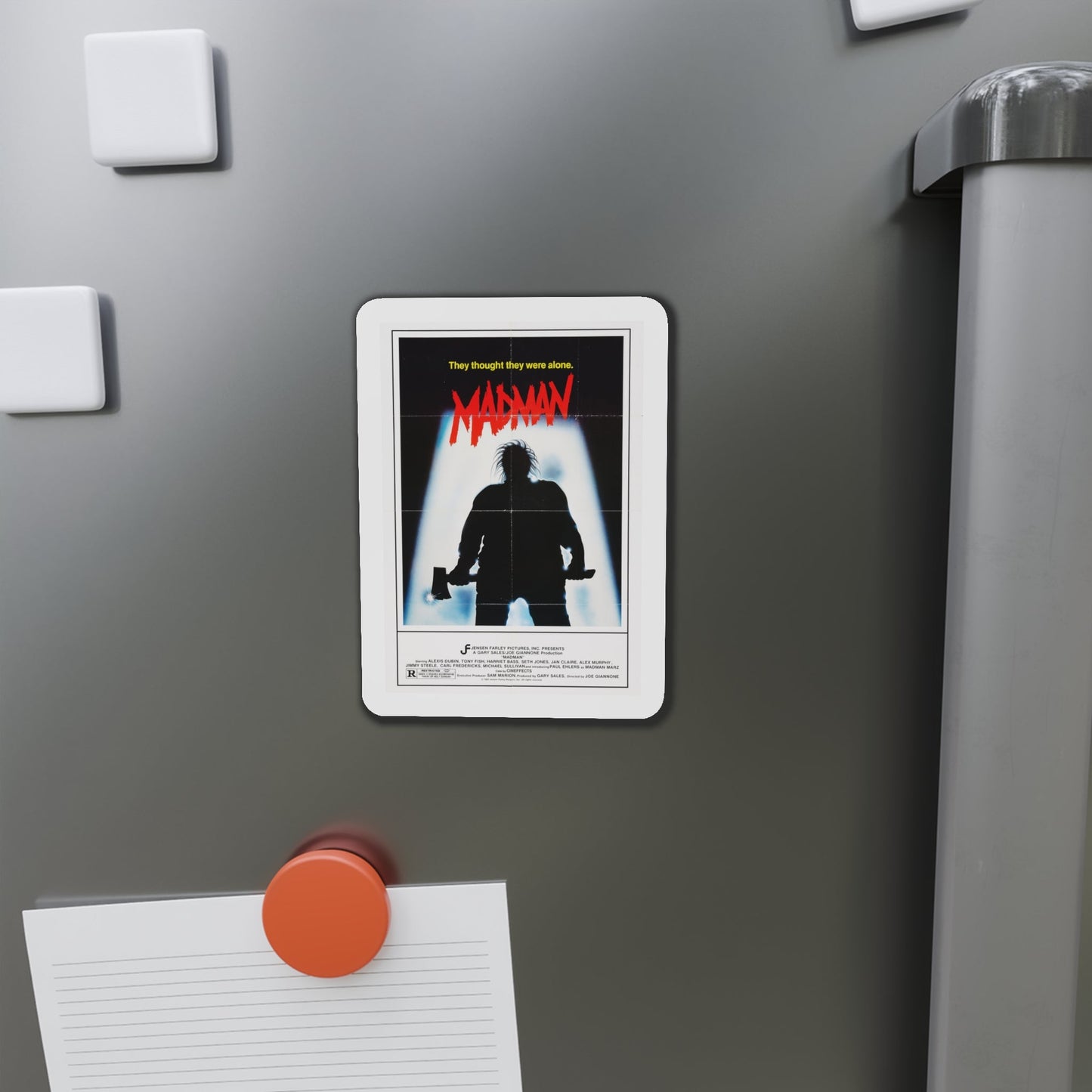 Madman 1982 Movie Poster Die-Cut Magnet-The Sticker Space