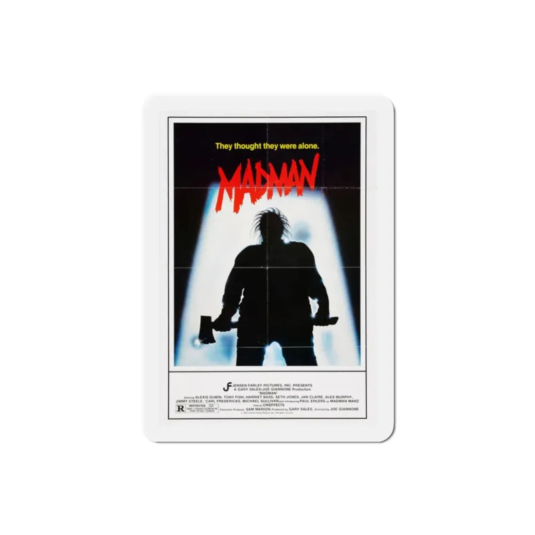 Madman 1982 Movie Poster Refrigerator Magnet - The Sticker Space