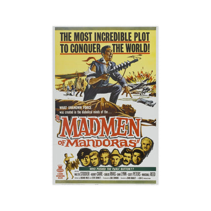 MADMEN OF MANDORAS (THEY SAVED HITLER'S BRAIN) 1963 - Paper Movie Poster-12″ x 18″ (Vertical)-The Sticker Space