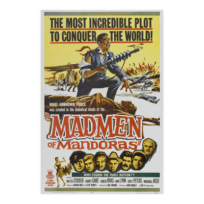 MADMEN OF MANDORAS (THEY SAVED HITLER'S BRAIN) 1963 - Paper Movie Poster-24″ x 36″ (Vertical)-The Sticker Space