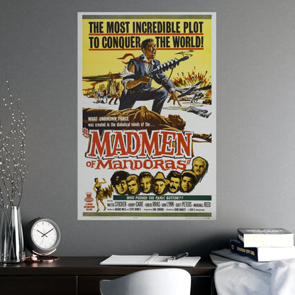 MADMEN OF MANDORAS (THEY SAVED HITLER'S BRAIN) 1963 - Paper Movie Poster-The Sticker Space